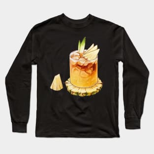 Pineapple Drink Vintage Long Sleeve T-Shirt